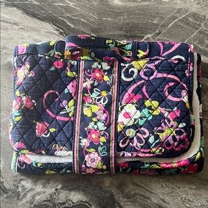 Vera Bradley Baby Wipes and Diapers Floral Quilted Bag - Navy, Pink, Green